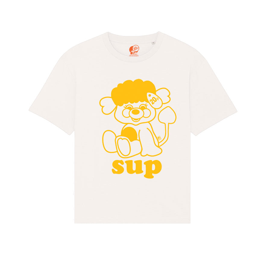OVERSIZED T SHIRT WITH YELLOW GRAPHIC